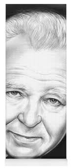 Carroll O'Connor Yoga Mat by Greg Joens