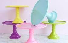 Melamine Cake Stand in Pink