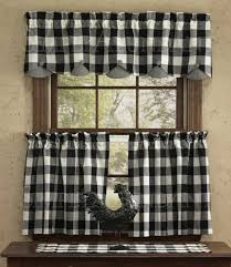 black kitchen curtains the unique black