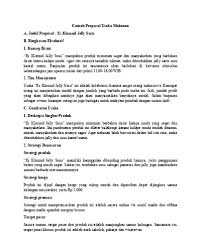 Contoh proposal usaha termasuk ke dalam jenis proposal non formal. Contoh Proposal Usaha Makanan Tradisional Penggambar