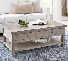 Sergeon cottage home wood coffee table with storage august grove. Farmhouse 48 Coffee Table Pottery Barn