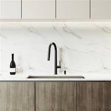 4.7 out of 5 stars. Vigo Ludlow Stainless Steel Kitchen Sink With Matte Black Faucet Single Bowl 36 In X 23 In Vg15757 Rona