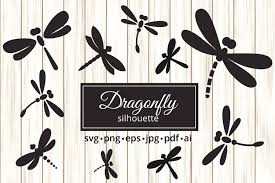Download Dragonfly Silhouettes Clipart With Svg Png Pdf Jpg Format 1193627 Cut Files Design Bundles
