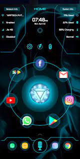 The New Arc Launcher 2018 This Launcher Is Launched By Arc Launcher This Is Based On Jarvis Iron Themes For Mobile Stripe Iphone Wallpaper Iron Man Theme
