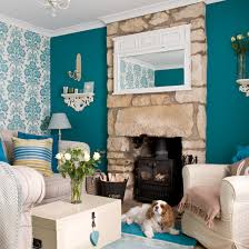 Teal is a good choice for a glam living room or a luxurious traditional one, and velvet teal curtains like these are an excellent way to make the room look glamorous or fancy. Teal And Grey Living Room Decorating Ideas Home Decoration Design Ideas
