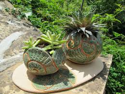 Macetas Para Cactus Crasas Y Suculentas Pflanzgefasse Gartenkugeln Pflanzen