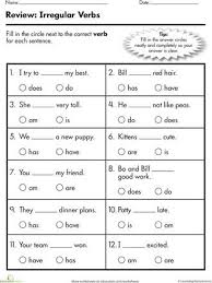 Grammar Time Irregular Verbs Worksheet Education Com 2nd Grade Grammar Irregular Verbs English Verbs