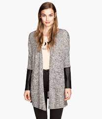 H M Fine Knit Cardigan Rm 59 90 Faux Leather Cardigan Fine Knit Cardigan Knit Cardigan