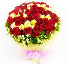Send This Rosy Nova Arrangement Of 99 Mixed White And Red Roses Wrapped In Specialized Wrappe Red And Yellow Roses Online Flower Delivery Order Flowers Online