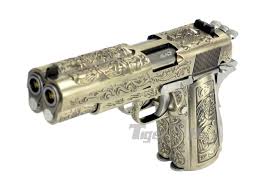 Airsoft we 1911 silver classic floral pattern gbb 7712 dmdiffusion. We Double Barrel M1911a1 Classic Floral Pattern Gbb Pistol Sv Airsoft Tiger111hk Area