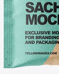 Download Kraft Sachet Mockup In Sachet Mockups On Yellow Images Object Mockups PSD Mockup Templates