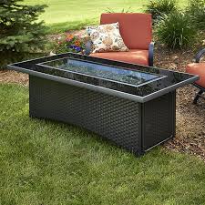 Montego Gas Fire Pit Coffee Table Black Woodlanddirect Com Outdoor Fireplaces Fire Pits Gas The Out Gas Firepit Outdoor Fire Pit Gas Fire Pits Outdoor