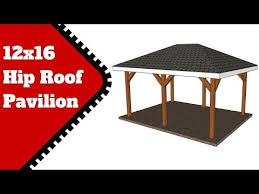 This Step By Step Diy Project Is About 12x16 Pavilion With Hip Roof Plans I Have Designed This Pavilion So You Can Create A In 2020 Pavilion Plans Diy Gazebo Hip Roof