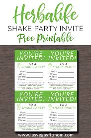 Herbalife Shake Party Invites Free Printable Las Vegas Fit Mom Herbalife Shake Herbalife Nutrition Club Herbalife