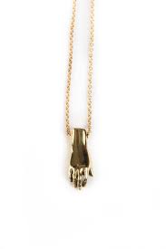 Gold Hand Necklace Hand Necklace Gold Hands Necklace