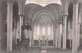 02 51 81 87 10. La Chapelle Sur Erdre La Chapelle Sur Erdre Interieur De L Eglise Carte Postale Ancienne Et Vue D Hier Et Aujourd Hui Geneanet