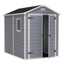 What do you do with all the stuff that won't fit in your garage, basement, or attic? Keter 6 Ft X 8 Ft Manor Gable Storage Shed In The Vinyl Resin Storage Sheds Department At Lowes Com