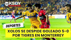 Xolos eliminados por Tigres con goleada de 5–0