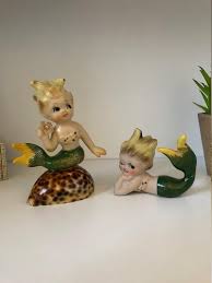 With the advent of the new millennium, enters the most creative and exciting. Vintage Mermaids Ceramic Mermaids Mermaid Figurines Japan Etsy Mermaid Figurine Mermaid Decor Vintage Mermaid