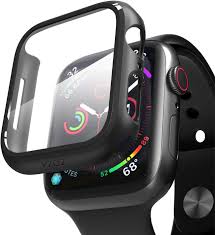 Amazon Com Pzoz Compatible Apple Watch Series 6 5 4 Se 44mm Case With Screen Protector Accessories Slim Guard Thin Bumper Full Coverage Matte Hard Cover Defense Edge For Women Men New Gen Gps