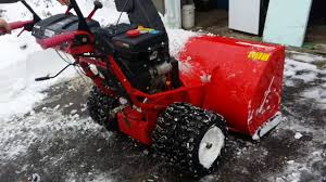 Troy bilt snow blower 26. The Biggest Snow Blower In Canada Troy Bilt 45 Youtube