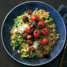 Dinkel Risotto Mit Salsiccia Rezept Risotto Fitness Lebensmittel Rezepte