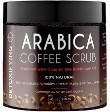 Get glowing and invigorate your senses. O Naturals Coffee Arabica Anti Cellulite Exfoliating Dead Sea Salt Scrub For Face Body Legs Foot Best Hydrating Stretch Marks Wrinkles Varicose Veins Boosts Circulation For Men Women 250ml Amazon Co Uk
