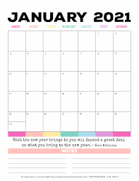 Free printable january 2021 calendar templates. 2020 2021 Free Printable Monthly Calendar Happiness Is Homemade
