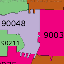 Zip Code Map West Los Angeles Claudetemaki