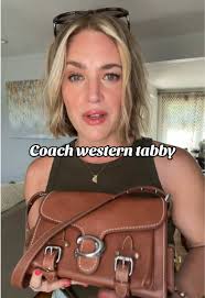 Coach Bag Brown Wirh Flowers Western