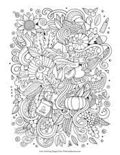 When the online coloring page has loaded, select a color and start clicking on the picture to color it in. Thanksgiving Coloring Pages Free Printable Pdf From Primarygames