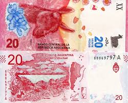 Click on a bank note to view details and larger images. Argentina Pesos Banknotes