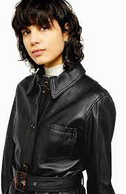 Topshop Casey Belted Leather Jacket Nordstrom Leather Jacket Jackets Leather