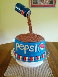 Pin By Madison Fowler On My Cake Creations Pepsi Cake Crazy Cakes Gravity Cake
