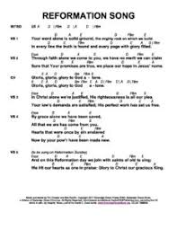 Reformation Song Chart Sovereign Grace Music