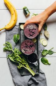 Creamy Zucchini Blueberry Smoothie Minimalist Baker Recipes Recipe Veggie Smoothies Zucchini Smoothie Blueberries Smoothie