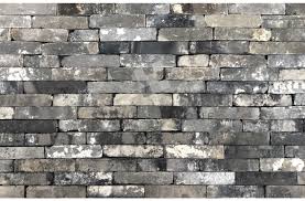 Briques décoratives, briquettes (fausse brique) pour mur de brique intérieur. Brique De Parement Parement Mural Recuperation Gris