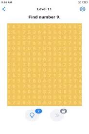 Maybe you would like to learn more about one of these? Easy Game Brain Test Level 11 Find Number 9