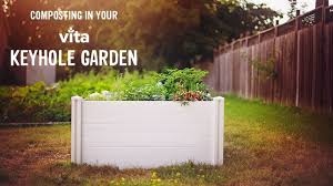 Vita white vinyl raised garden bed (2 pack) product info. Classic 6x6 Keyhole Composting Garden
