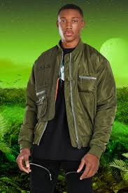 You can find several styles suited for different weather conditions including the new lightweight ma1 flight jacket. Burna Boy Ma1 Bomber Jacket With Utility Vest Boohoo Norway