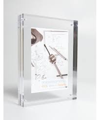 Cornice Su Misura Portafoto A Magnete In Plexiglass Trasparente 45x35