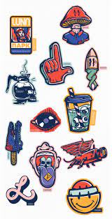 Stickers Pack Lun P Rk X Peterjaycob On Behance In 2020 Sticker Graffiti Sticker Art Sticker Design