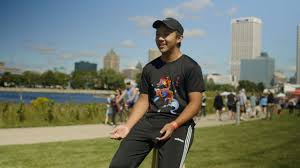 Aaron Cornelio visits New Glarus for the first time