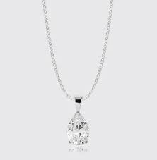 Red Carpet 77 Diamonds Pear Shaped Diamond Necklace Diamond Diamond Necklace Simple