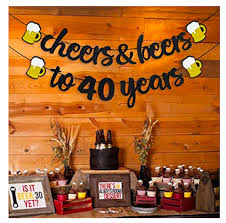 Cheers And Beers Banner 40th Birthday 30th Party Banner Beer Etsy 40th Birthday Party Decorations Beer Birthday Party 40th Birthday Party Themes