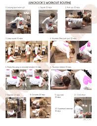 Jungkook S Workout Routine Google Search Kpop Workout Workout Routine Gym Workout For Beginners