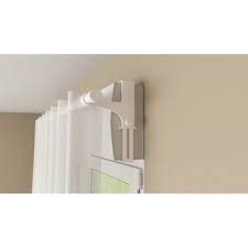 Lot De 2 Supports Sans Percage Barre A Rideau Caisson Volet 20 28 Mm Blanc Laque Barre De Rideau Rideaux Et Rideau Sans Percer
