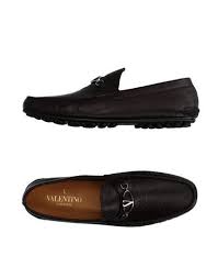 valentino garavani moccasins in dark brown modesens