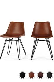 Modway silhouette modern tufted faux leather parsons kitchen & dining room chairs. Made 2 X Dining Chair Tan Black Express Delivery Leather Kendal Dining Chairs Collection From Made Dining Chairs Leather Kitchen Chairs Tan Leather Chair
