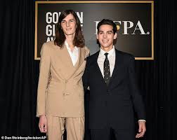 On sunday, the actor, 67, shared a touching post on social media. Pierce Brosnan S Sons Dylan And Paris Make History As Golden Globe Ambassadors Daily Mail Online